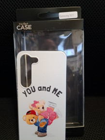 Луксозен силиконов гръб ТПУ Perfect Case за Samsung Galaxy S23 SM-S911B Bear You And Me 